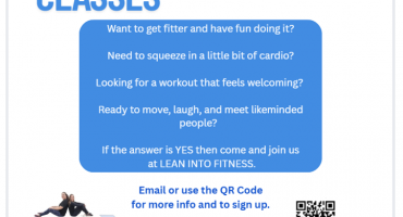 lean into fitness class - hall hire Wymondham