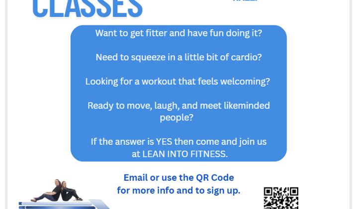 lean into fitness class - hall hire Wymondham